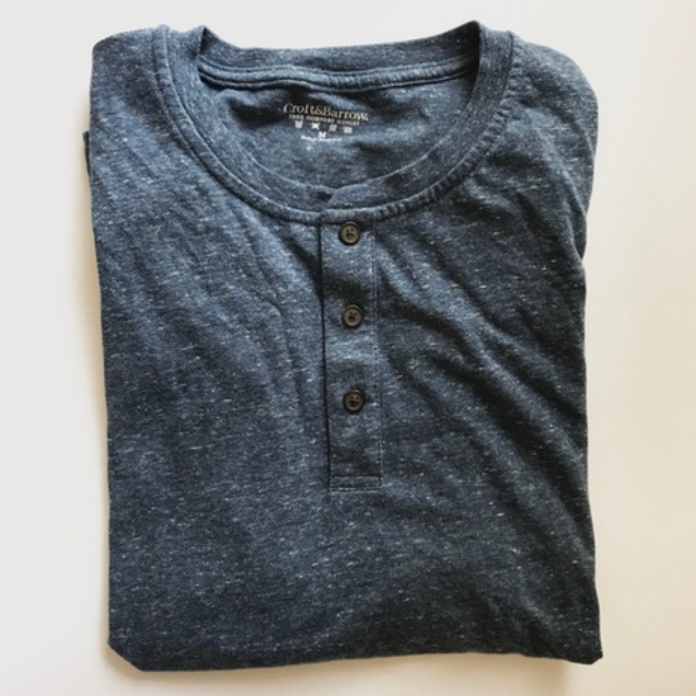 NWOT Croft & Barrow Button Short Sleeve T-Shirt
